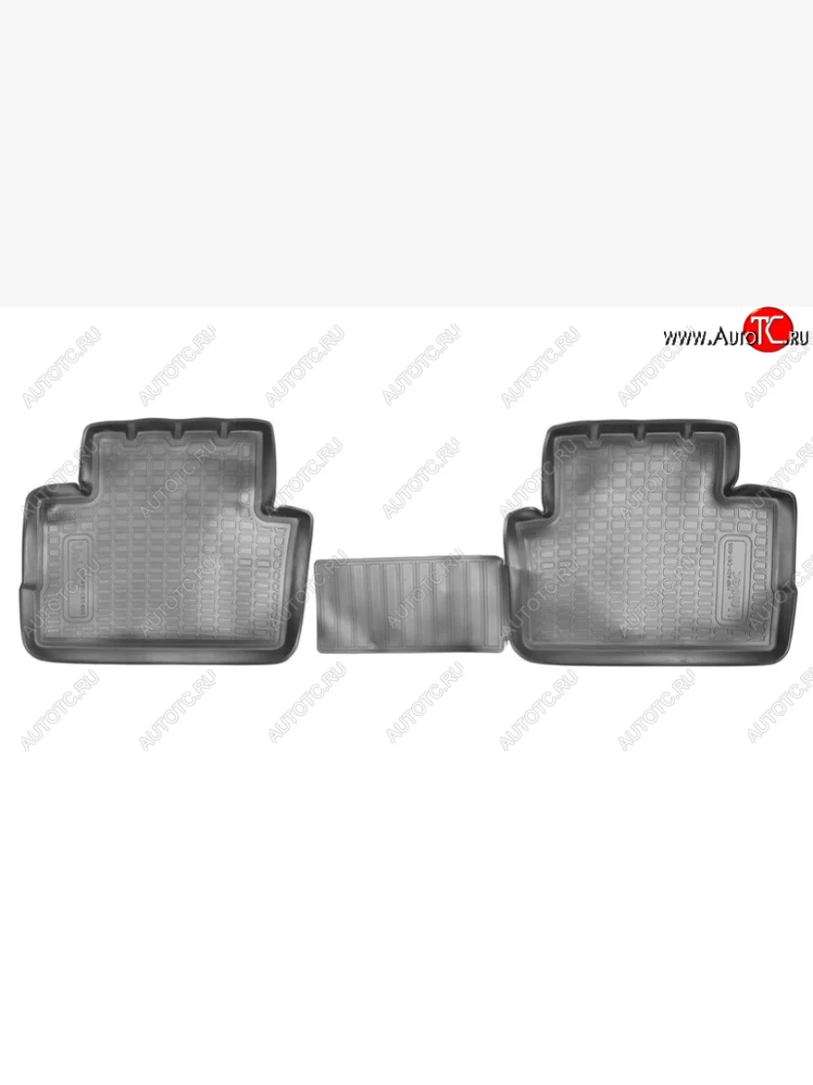 Комплект ковриков в салон Norplast Unidec (задние) Nissan Qashqai 2 J11 дорестайлинг (2013-2019) (Цвет: черный)  в Перми Пермском крае