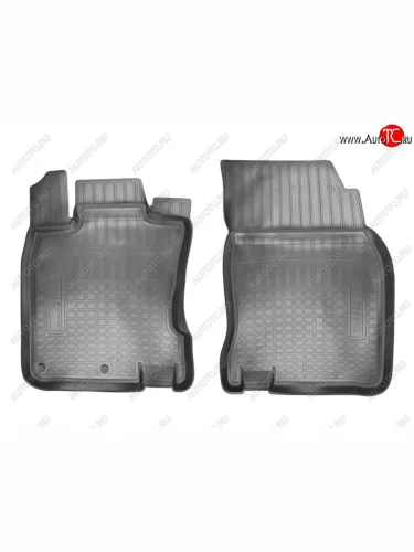 Комплект ковриков в салон Norplast Unidec (передние) (Цвет: черный) Nissan Qashqai 2 J11 дорестайлинг (2013-2019)