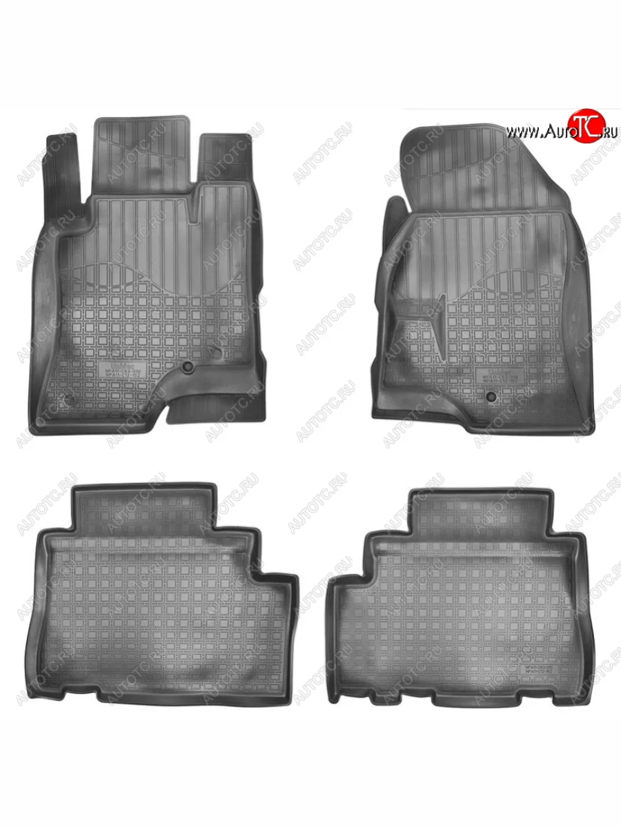 Комплект салонных ковриков Norplast Unidec Opel Antara рестайлинг (2010-2015) (Цвет: черный)  в Воронеже Воронежской области