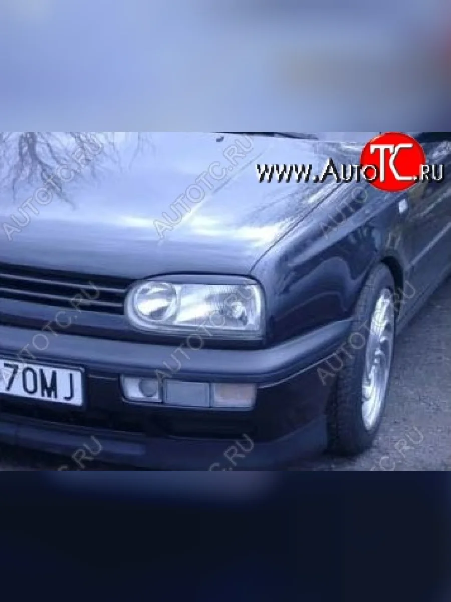 Реснички на фары CT Volkswagen Golf 3 Mk3 хэтчбэк 5 дв. (1991-1998) (Неокрашенные)  в Самаре Самарской области