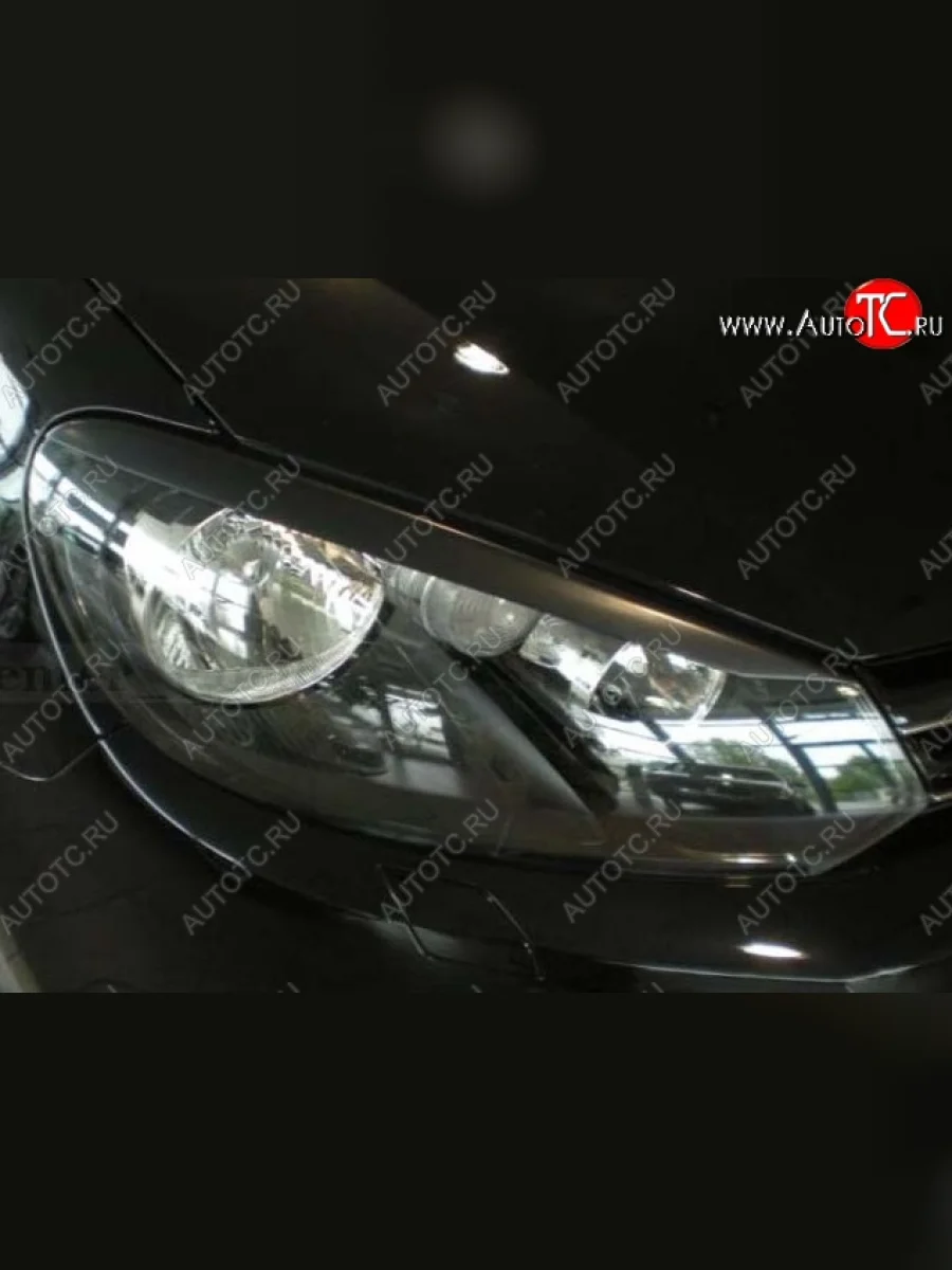 Реснички на фары CT Volkswagen Golf 6 Mk6 хэтчбэк 5 дв. (2008-2014) (Неокрашенные)  в Самаре Самарской области