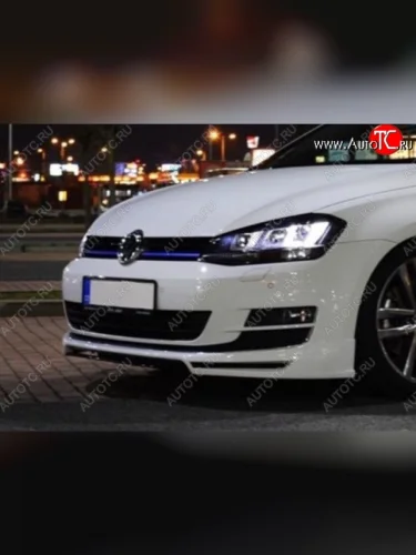 Накладка на передний бампер CT Volkswagen Golf 7 Mk7 хэтчбэк 5 дв. дорестайлинг (2012-2017)