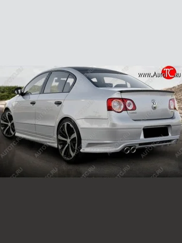 Накладка на задний бампер CT Volkswagen Passat B6 седан (2005-2011)