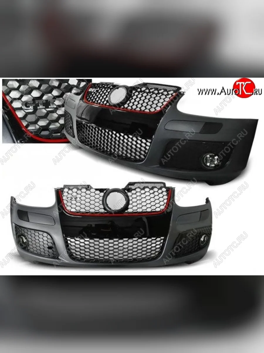 Передний бампер GTI Style Volkswagen Golf 5 Mk5 универсал (2003-2009) (Неокрашенный)  в Воронеже Воронежской области