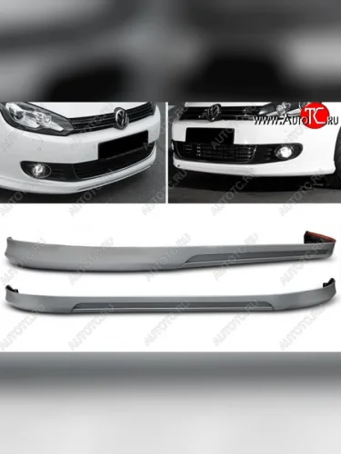 Накладка на передний бампер Votex Style Volkswagen Golf 6 Mk6 хэтчбэк 5 дв. (2008-2014)