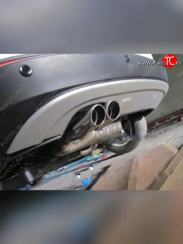 Накладка на задний бампер CT v2 Volkswagen Tiguan NF рестайлинг (2011-2017)