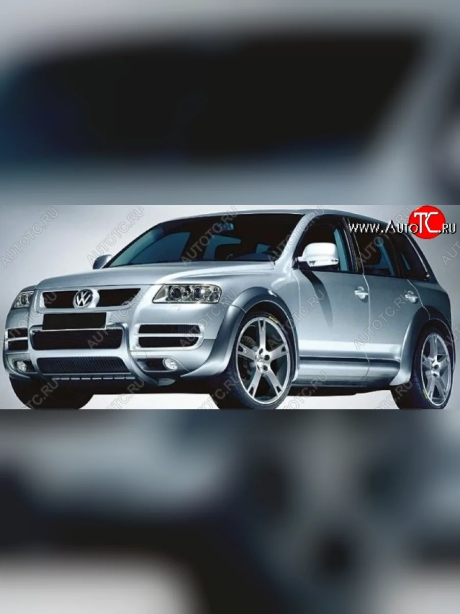 Пороги накладки ABT Volkswagen Touareg 1 GP рестайлинг (2006-2010) (Неокрашенные)  в Керчи Республика Крым