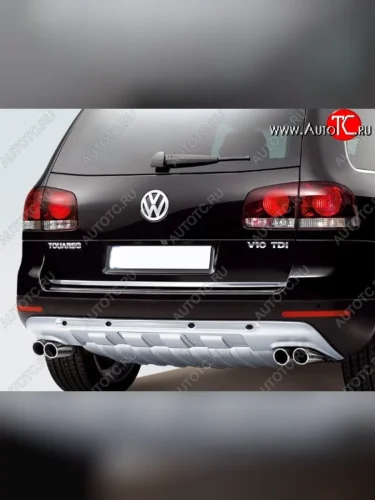 Накладка на задний бампер King Kong Volkswagen Touareg 2 NF дорестайлинг (2010-2014)