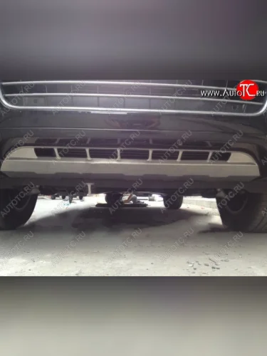 Накладка на передний бампер CT v2 Volkswagen Touareg 2 NF дорестайлинг (2010-2014)