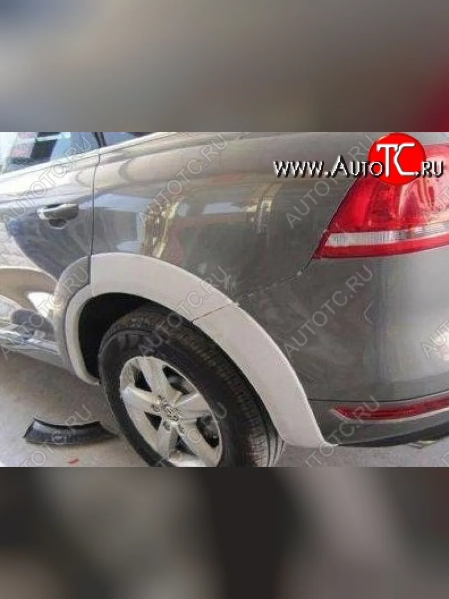 Накладки на колёсные арки CT Volkswagen Touareg 2 NF дорестайлинг (2010-2014) (Неокрашенные)  в Перми Пермском крае