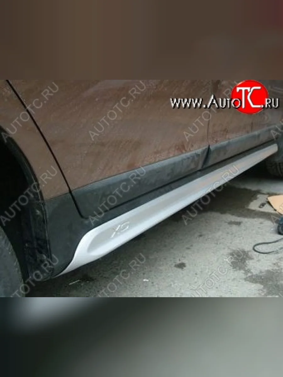 Пороги накладки CT Volvo XC60  дорестайлинг (2008-2013) (Неокрашенные)  в Керчи Республика Крым