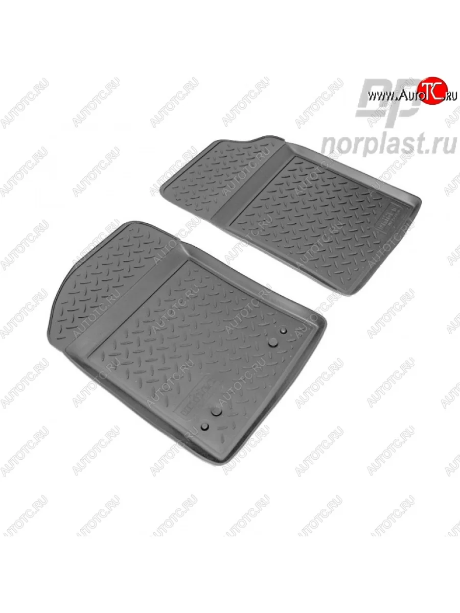 Комплект ковриков в салон Norplast Unidec (передние)  Renault Kangoo (1997-2007) KC (черные)  с доставкой в г. Пермь