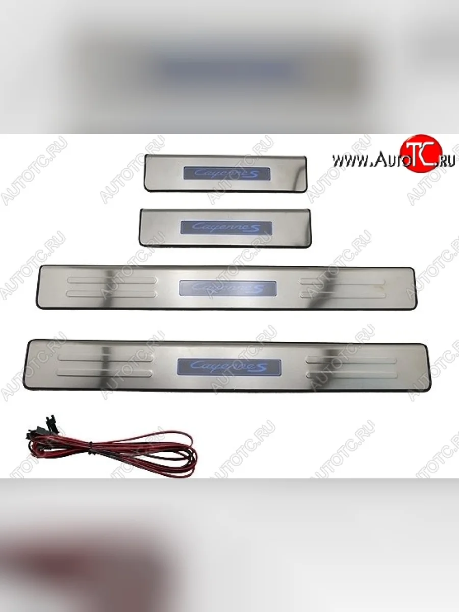 Накладки на порожки автомобиля CT v2 Porsche Cayenne 958 (2010-2014)  в Керчи Республика Крым