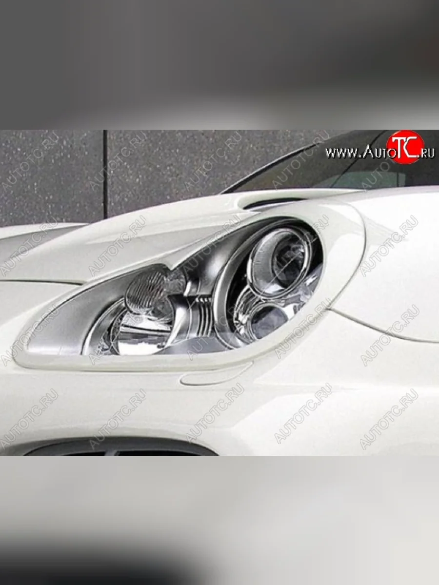Реснички на фары CT Porsche Cayenne 958 (2010-2014) (Неокрашенные)  в Самаре Самарской области