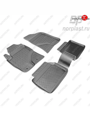 Комплект ковриков в салон Norplast (Черный) Toyota Avensis ( T250 седан,  T250 универсал) (2003-2008) дорестайлинг, рестайлинг