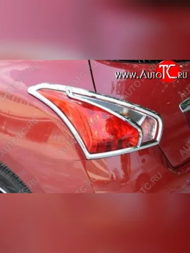 Накладки на фонари СТ Nissan Tiida 2 C12 хэтчбек (2011-2019)