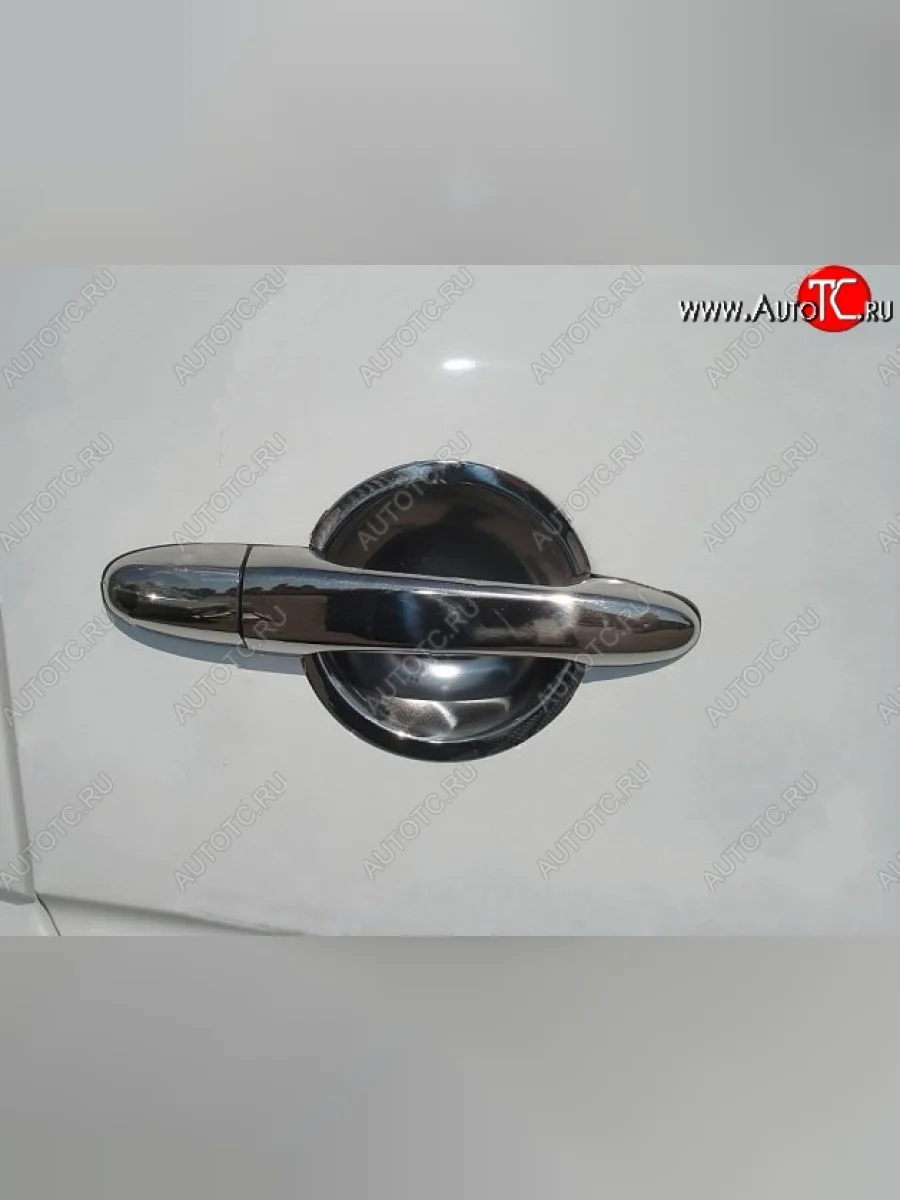 Накладки на внешние ручки дверей СТ Nissan Tiida 2 C12 хэтчбек (2011-2019)  в Самаре Самарской области