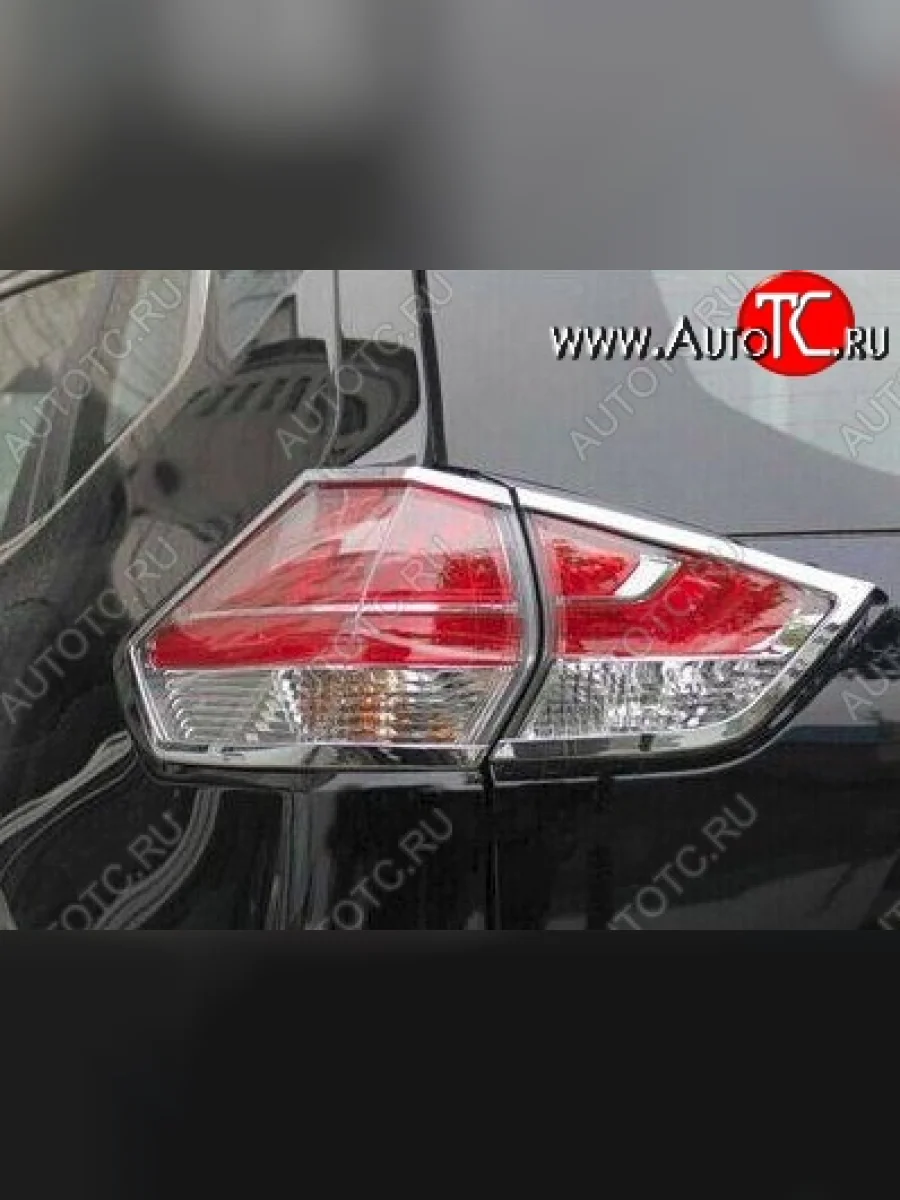 Накладки на фонари СТ Nissan X-trail 3 T32 рестайлинг (2017-2022) (Неокрашенные)  в Керчи Республика Крым