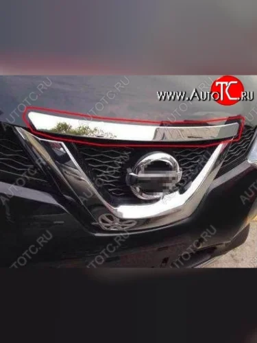 Накладка на капот СТ Nissan X-trail 3 T32 рестайлинг (2017-2022)