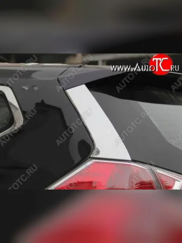 Накладки на задние стойки СТ Nissan X-trail 3 T32 рестайлинг (2017-2022)