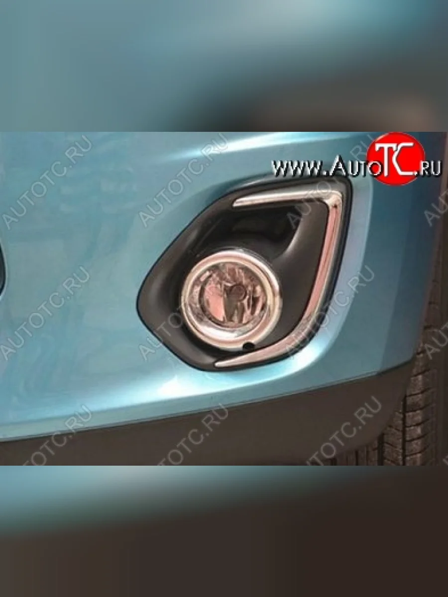 Накладки на вставки под противотуманные фары СТ Mitsubishi ASX 1-ый рестайлинг (2013-2016)  в Керчи Республика Крым