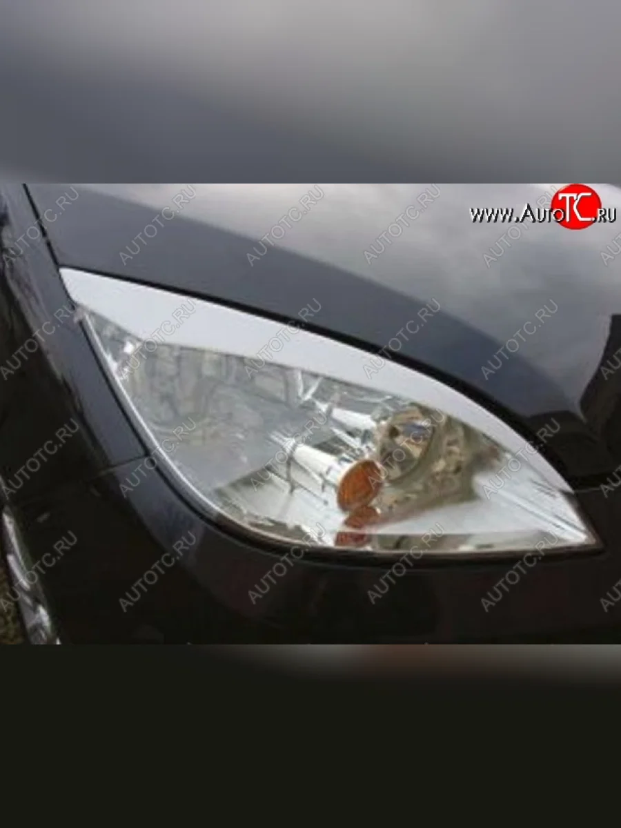 Реснички на фары CT Mitsubishi Colt Z30 хэтчбэк 5 дв. дорестайлинг (2002-2009) (Неокрашенные)  с доставкой в г. Керчь