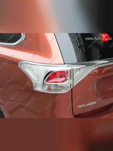 Накладки на фонари СТ Mitsubishi Outlander GF 2-ой рестайлинг (2015-2018)
