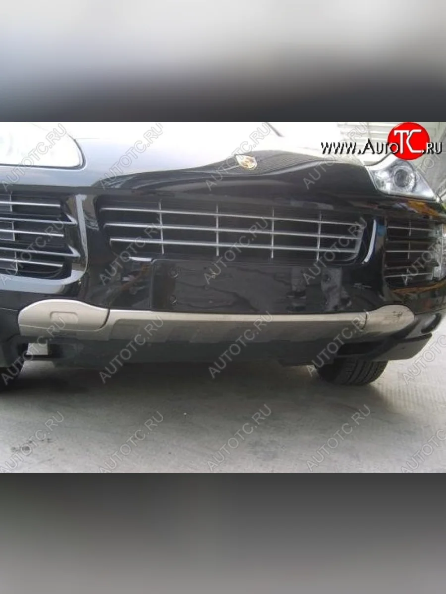 Накладка на передний бампер CT Porsche Cayenne 958 (2010-2014) (Неокрашенная)  в Керчи Республика Крым