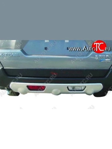 Накладка на задний бампер CT Nissan X-trail 2 T31 дорестайлинг (2007-2011)