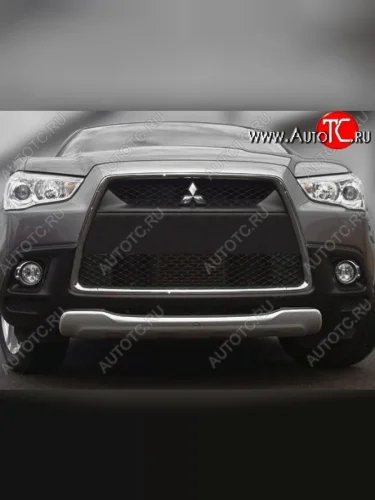 Накладка на передний бампер CT v2 Mitsubishi ASX дорестайлинг (2010-2012)