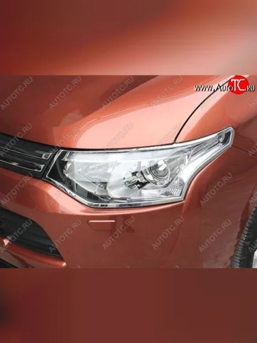Накладки на фары CT Mitsubishi Outlander GF 2-ой рестайлинг (2015-2018)