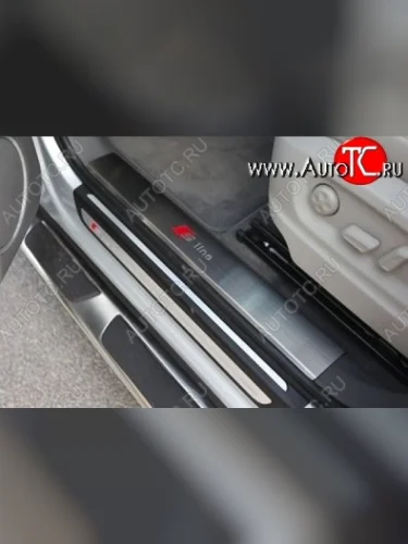 Накладки на порожки автомобиля СТ Audi Q5 8R рестайлинг (2012-2017)
