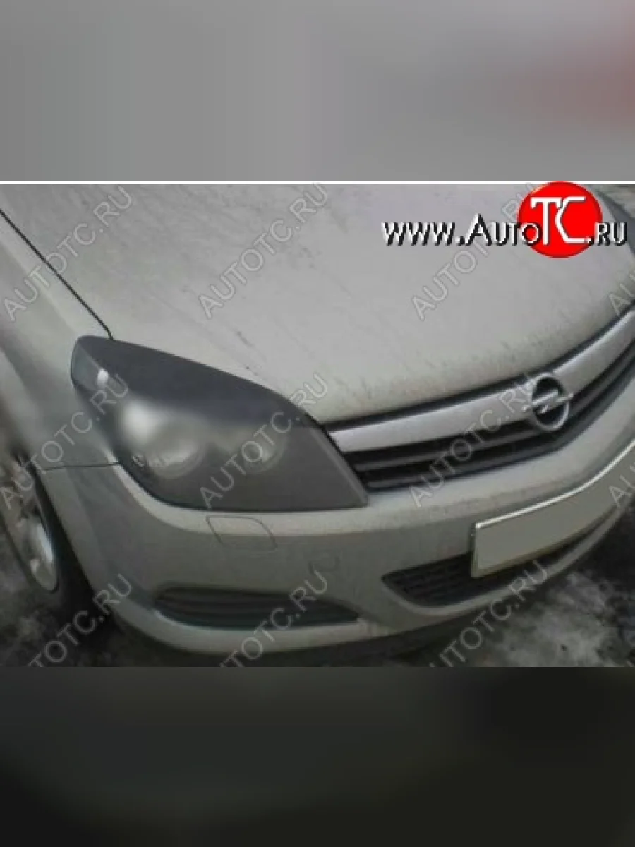 Реснички на фары CT Opel Astra H GTC хэтчбек 3 дв. дорестайлинг (2004-2006) (Неокрашенные)  с доставкой в г. Пермь