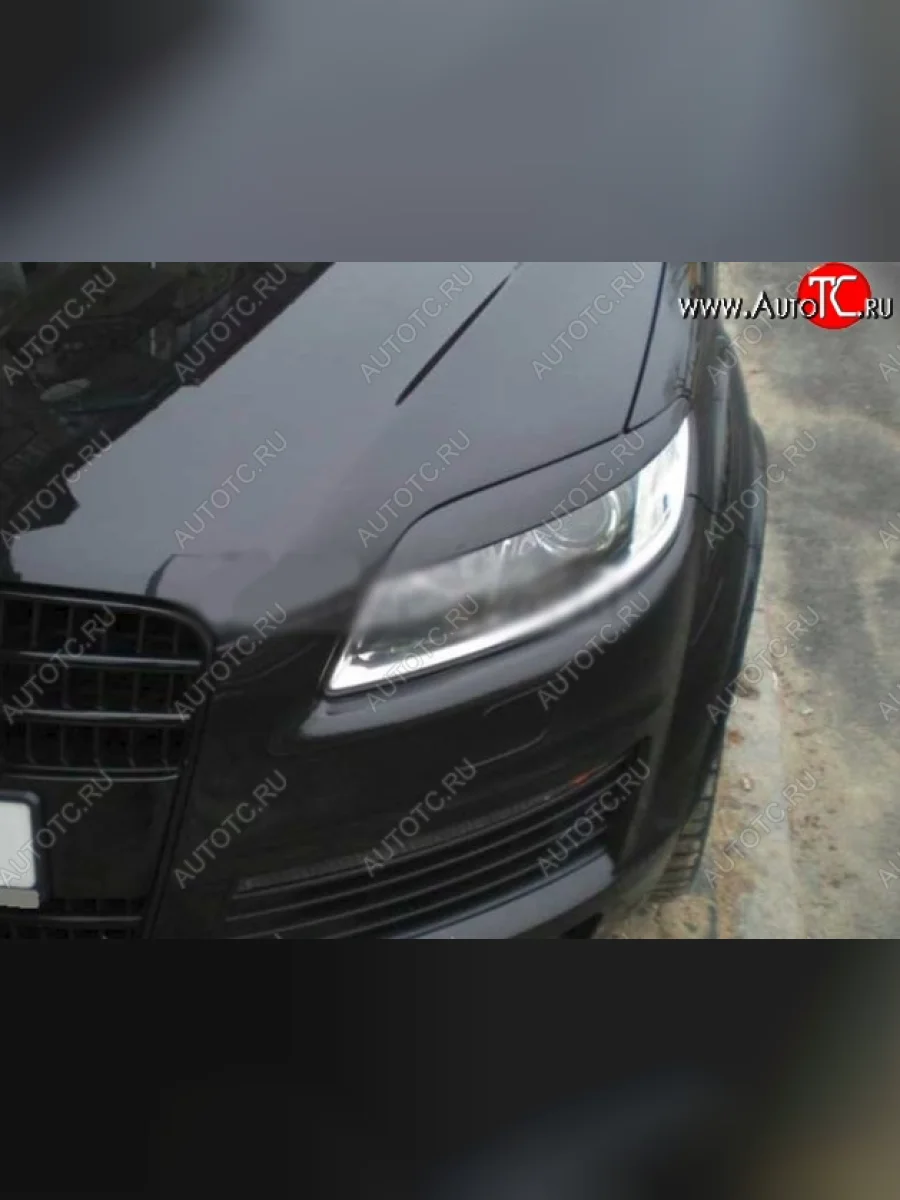 Реснички на фары CT Audi Q7 4L рестайлинг (2009-2015) (Неокрашенные)  в Самаре Самарской области