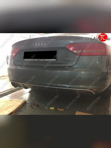 Накладка на задний бампер CT Audi A5 8T дорестайлинг, лифтбэк (2007-2011)