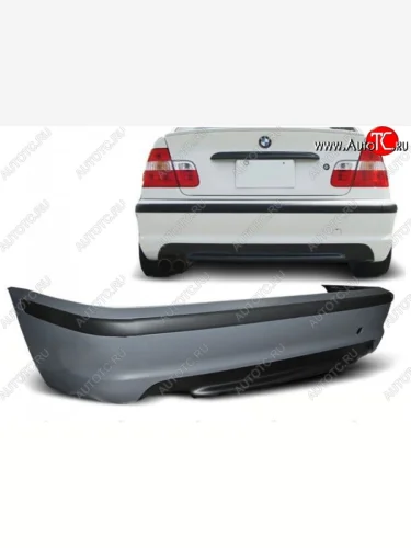 Задний бампер (седан) M-pakiet v1 BMW 3 серия E46 седан дорестайлинг (1998-2001)