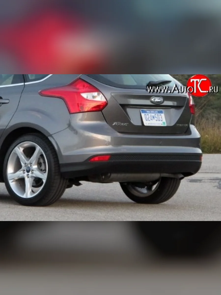 Задний бампер Стандартный Ford Focus 3 хэтчбэк дорестайлинг (2010-2015) (Неокрашенный)  в Керчи Республика Крым