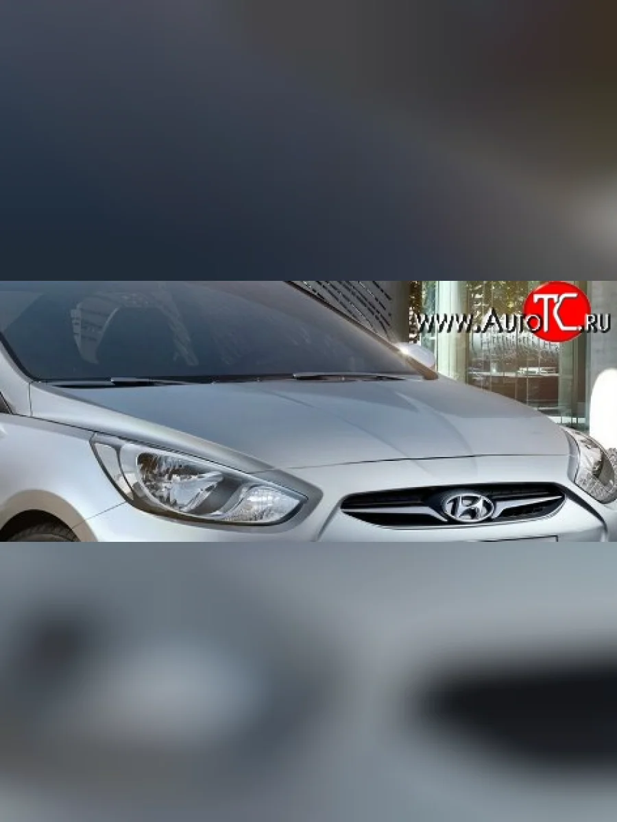 Капот Стандартный Hyundai Solaris RBr седан дорестайлинг (2010-2014) (Окрашенный)  в Перми Пермском крае