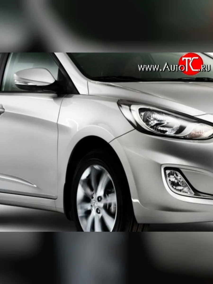 Переднее правое крыло Стандартное Hyundai Solaris RBr седан дорестайлинг (2010-2014) (Окрашенное)  в Керчи Республика Крым