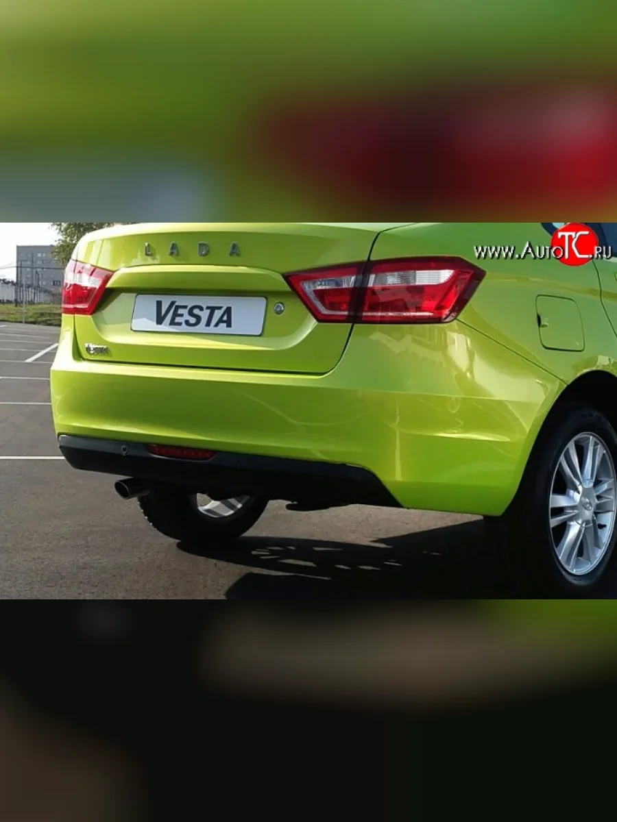 Задний бампер Стандартный Лада ВАЗ Веста SW 2181 универсал дорестайлинг (2017-2022) (Окрашенный)  с доставкой в г. Пермь