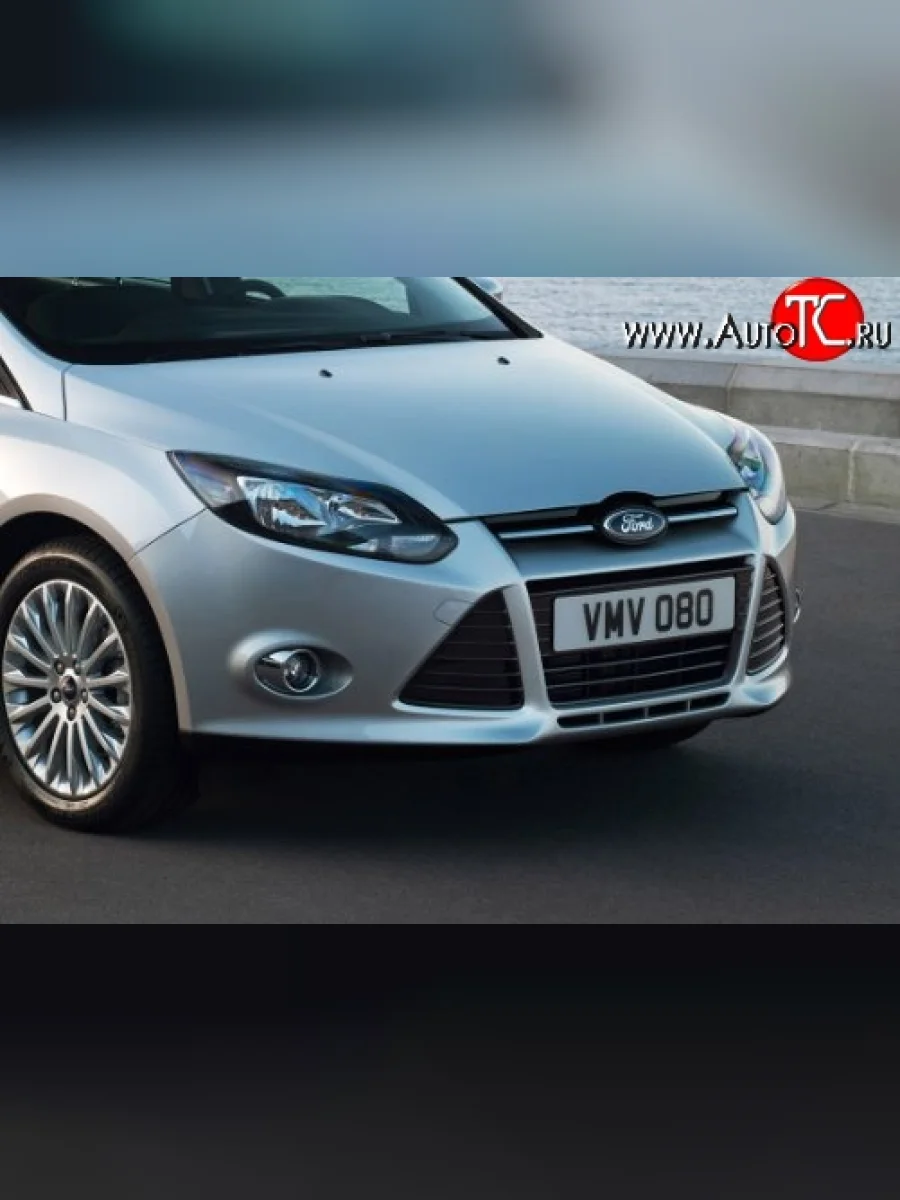 Передний бампер Стандартный Ford Focus 3 хэтчбэк дорестайлинг (2010-2015) (Окрашенный)  с доставкой в г. Керчь