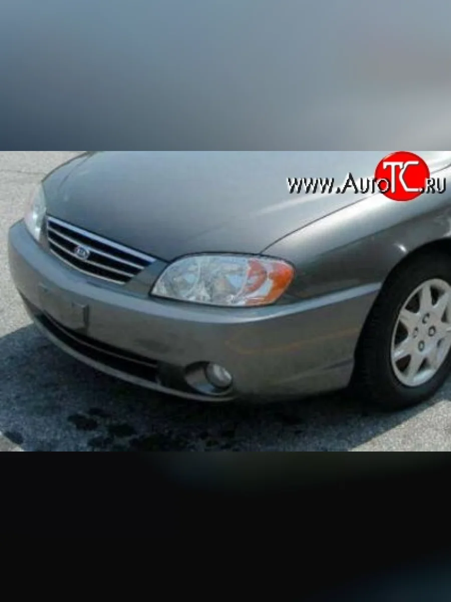 Передний бампер Стандартный KIA Spectra (2000-2009) (Неокрашенный)  в Самаре Самарской области