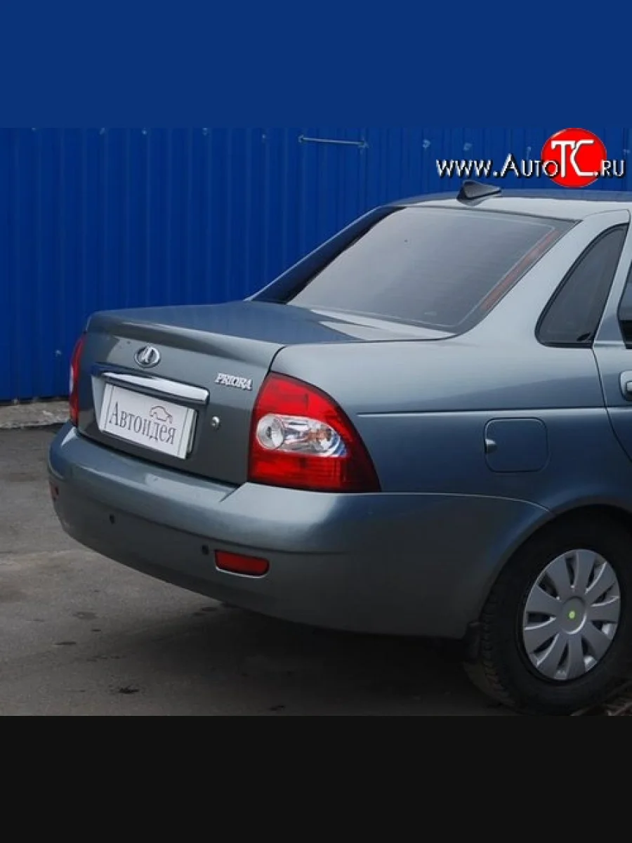 Задний бампер Стандартный Лада ВАЗ Приора 2170 седан дорестайлинг (2007-2014) (Окрашенный, Без парктроника)  в Перми Пермском крае