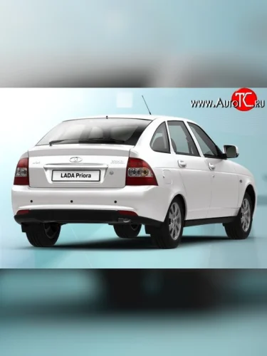 Задний бампер (рестайлинг) Стандартный Лада ВАЗ Приора 2172 хэтчбек дорестайлинг (2008-2014)