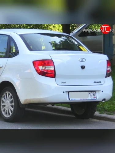 Задний бампер Стандартный (Окрашенный) Лада ВАЗ Гранта 2190 седан  дорестайлинг (2011-2017)