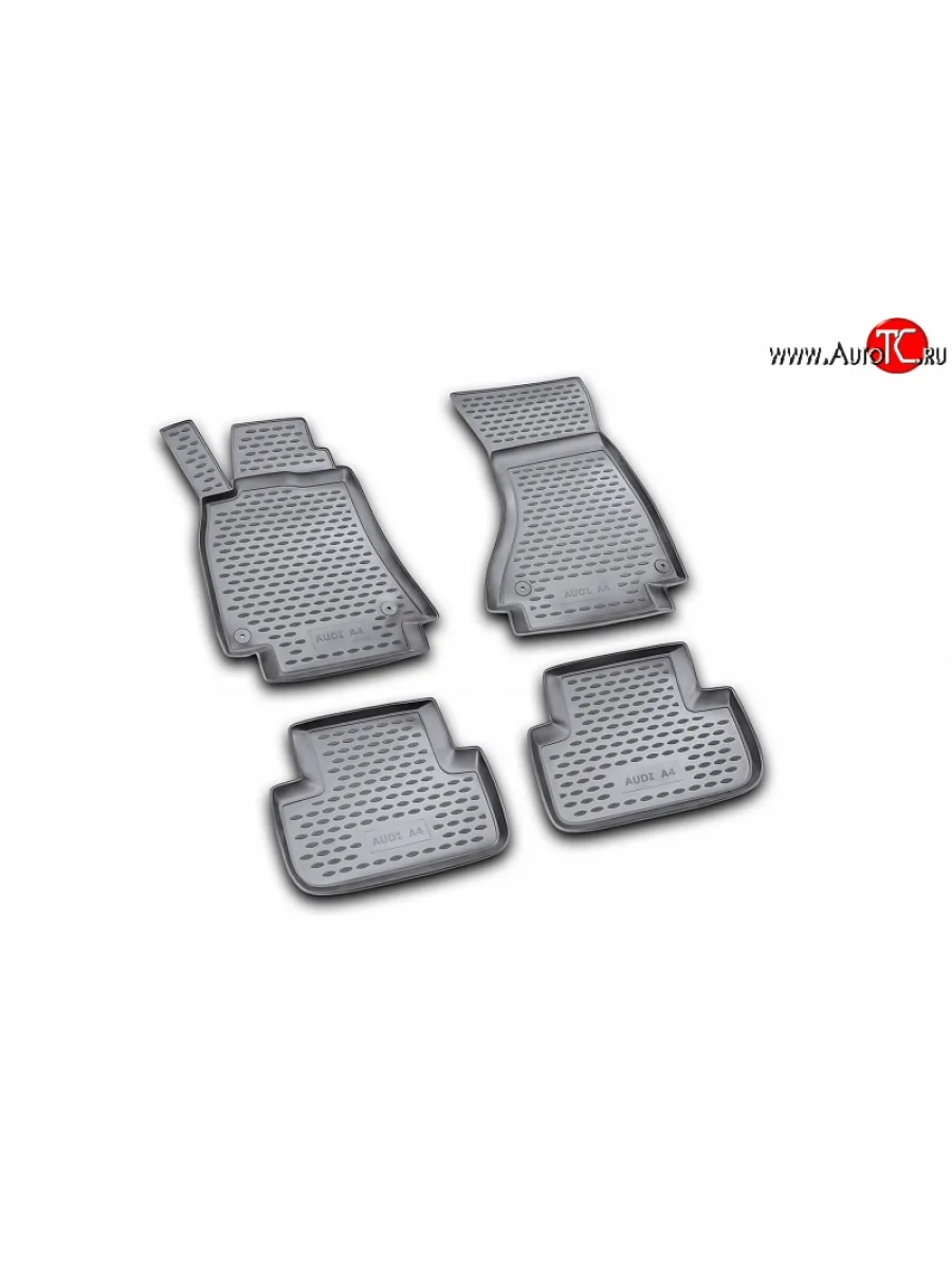 Коврики в салон Element 4 шт. (полиуретан) Audi A4 B8 дорестайлинг, седан (2007-2011)  в Перми Пермском крае