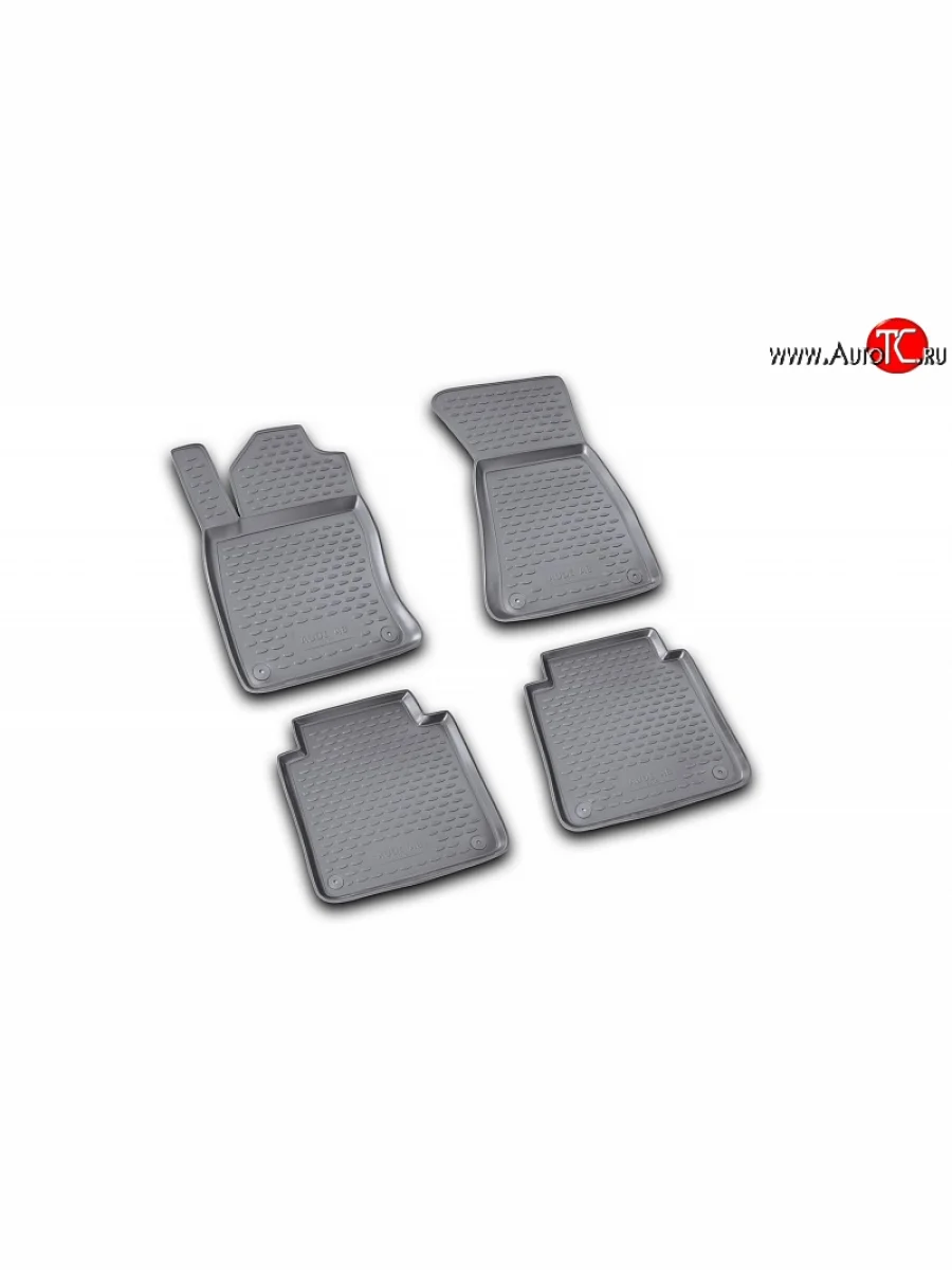 Коврики в салон Element 4 шт. (полиуретан) long  Audi A8 (2002-2009) D3  в Керчи Республика Крым