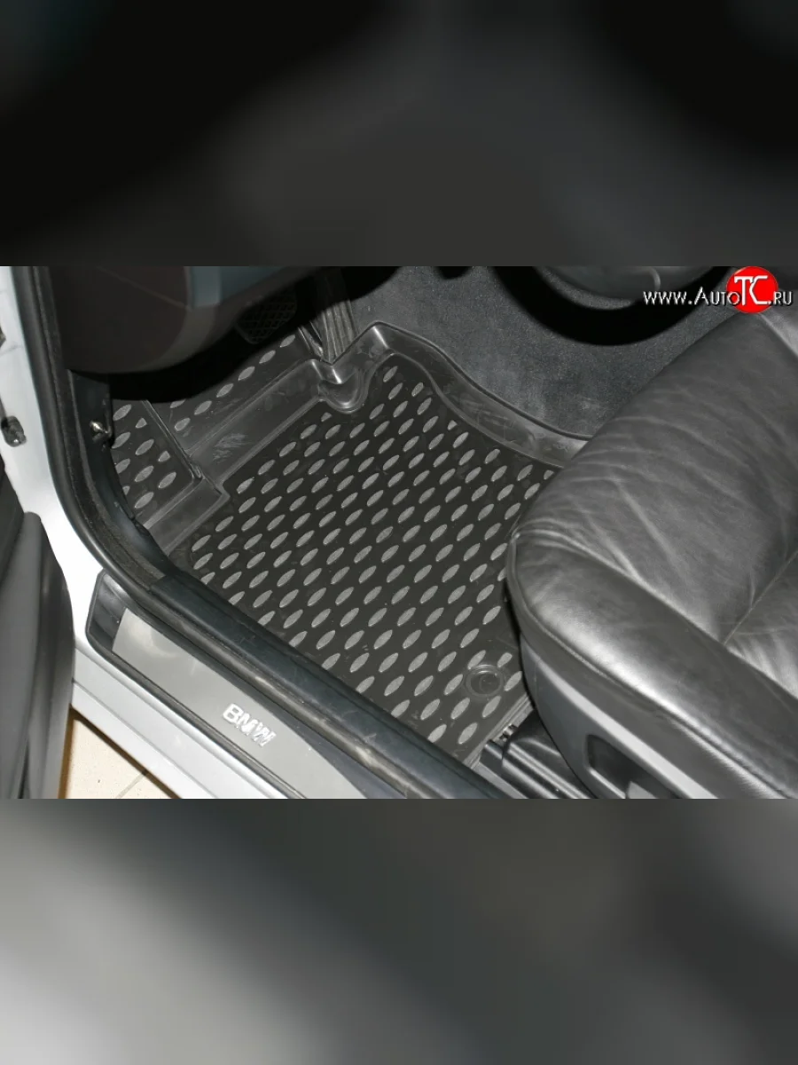 Коврики в салон Element 4 шт. (полиуретан)  BMW 5 серия (2003-2007) E60 (Черные)  в Керчи Республика Крым