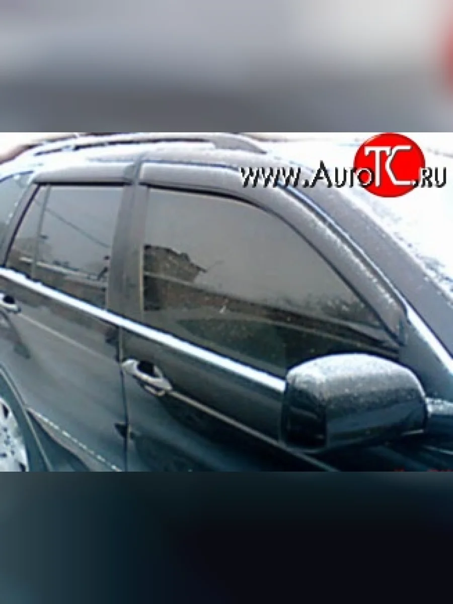 Дефлекторы окон (ветровики) Novline 4 шт BMW X5 E53 рестайлинг (2003-2006)  в Самаре Самарской области