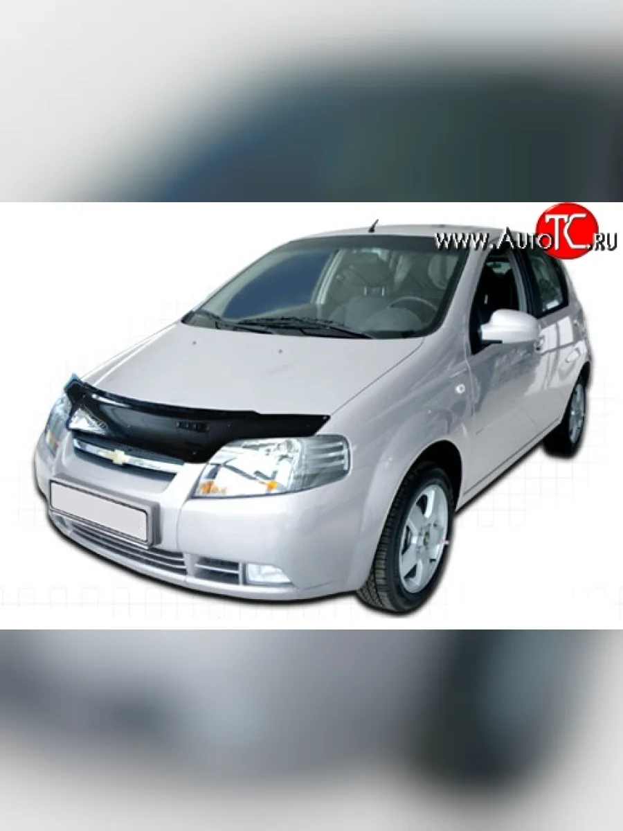 Дефлектор капота NovLine Chevrolet Aveo T200 хэтчбек 5 дв (2002-2008)  с доставкой в г. Керчь